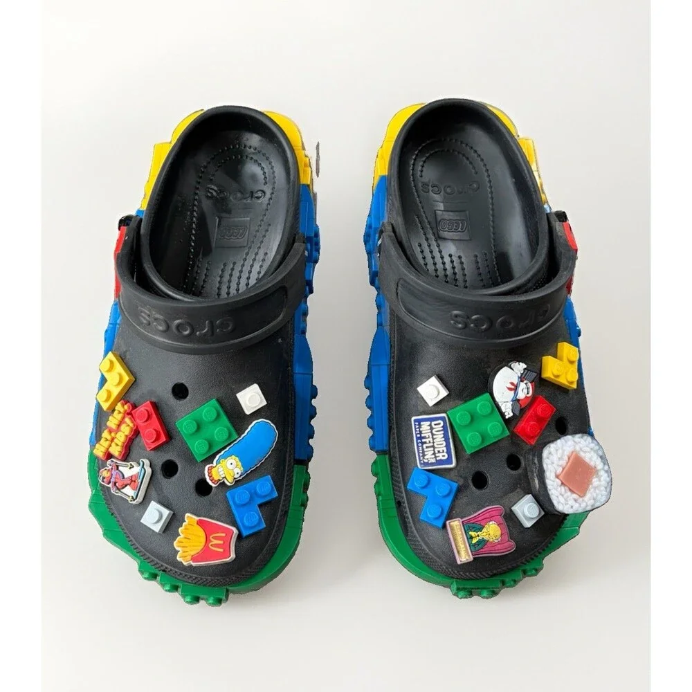 Crocs x LEGO Classic Clog Black Masterbrand Creativity Mens Size 10